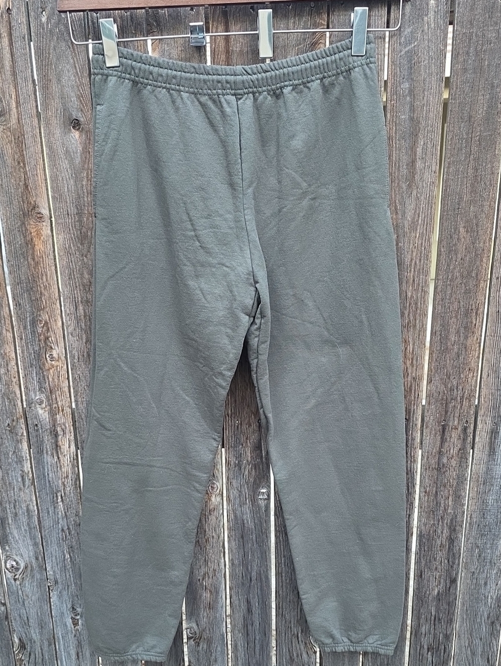Athletic Works Olive Green Elastic Waist Joggers Large (36-38)